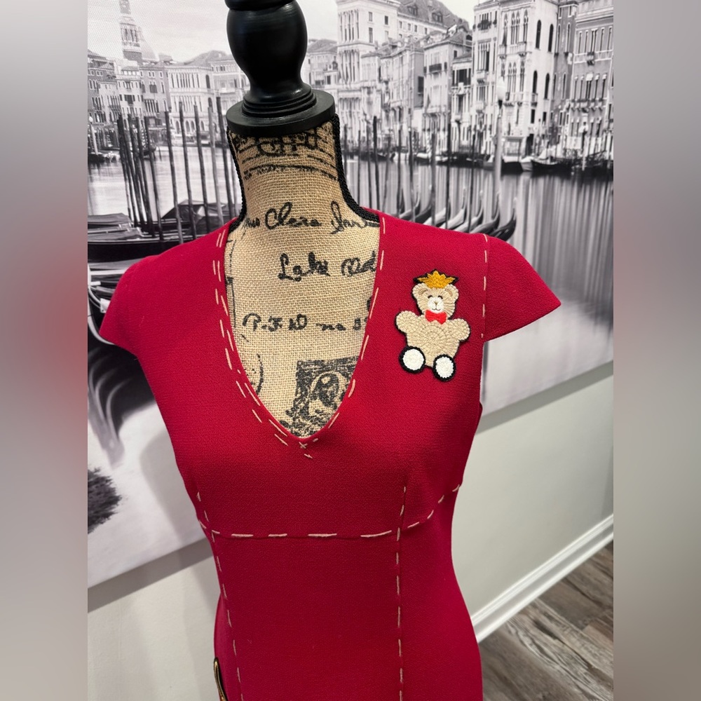 Red cocktail dress - Picture 2 of 4